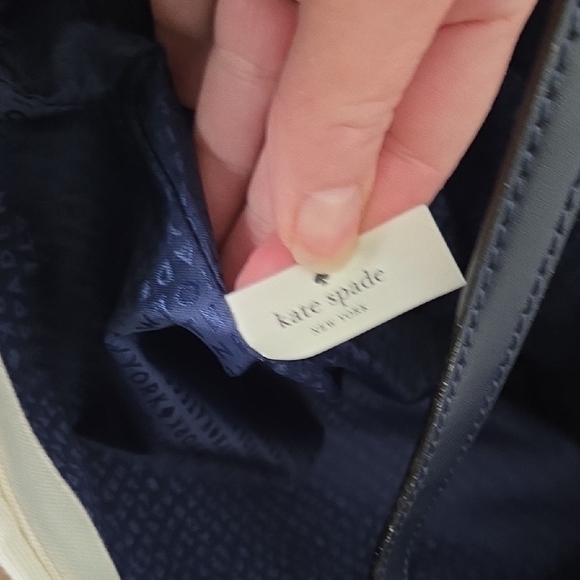 Kate Spade EUC Cheerful Cream and Gold Canvas Tote - Picture 9 of 10